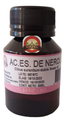 Aceite Esencial De Neroli (azahar) 50ml Eiffel