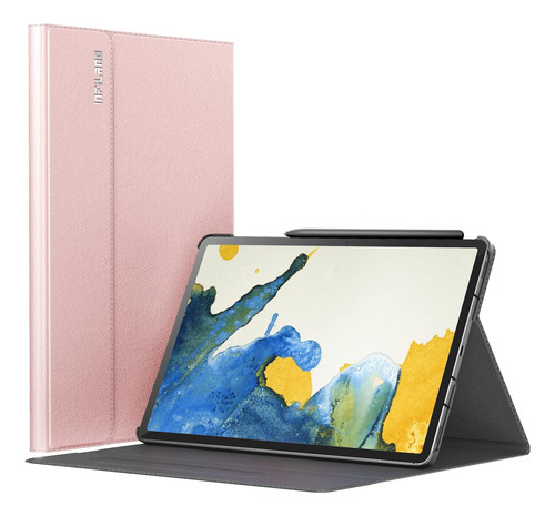Funda Infiland Samsung Galaxy Tab S7 Plus Fold Rosa