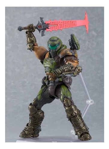 Figura Doom Eternal, Doom Slayer, Articulada Accesorios