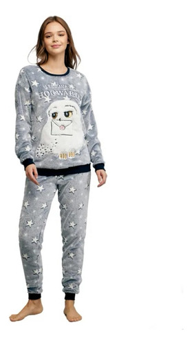 Pijama Harry Potter Suave Colección Hogwarts Para Mujer
