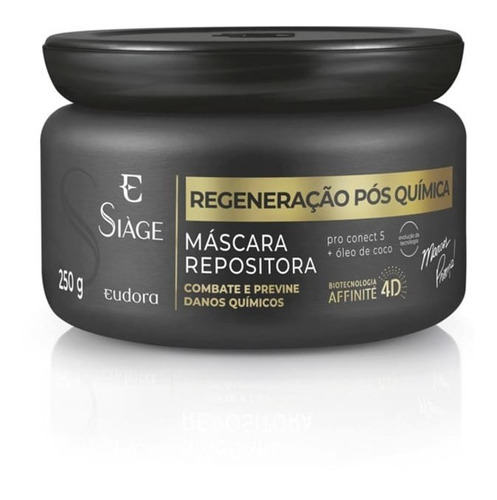 Máscara Repositora Siàge Regeneração Pós Química 250g