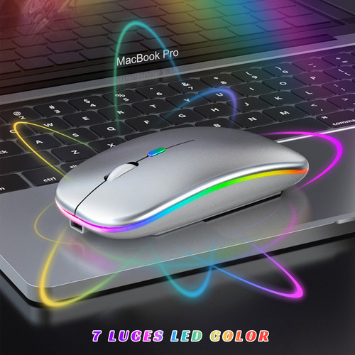 Y 2pzas Mouse Inalámbrico Recargable Receptor Y Bluetooth