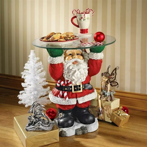 X Bandeja De Escultura De Papai Noel, Decoração De Mesa