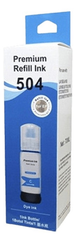 Tintas Premium Refill Ink Para T504 Ep 504 Cian
