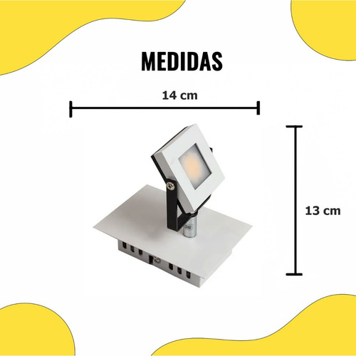 Arbotante Led Blanco | 3w | 2700k | 127v Ledmx-10061