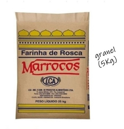 Farinha De Rosca Marrocos Granel 5kg Promoção