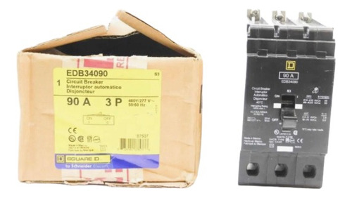 Interruptor Termomagnetico Para Tablero Nf Edb34090 3x90a