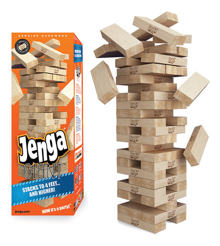 Jenga Gigante Juego Familiar De Madera