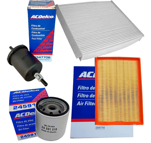 Kit 4 Filtro Aceite Nafta Aire A/a Chevrolet Meriva 1.8 2011