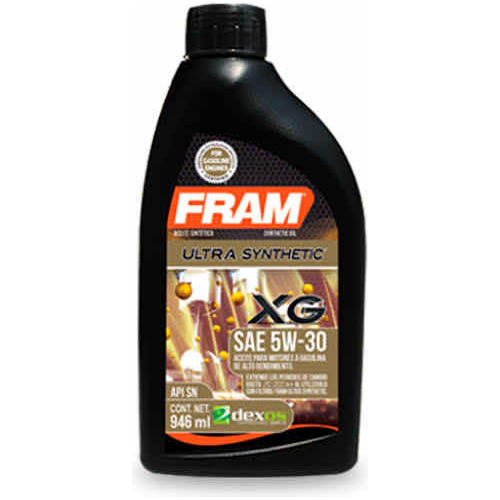 Aceite 5w-30 Sintético Marca Fram 12 Lts