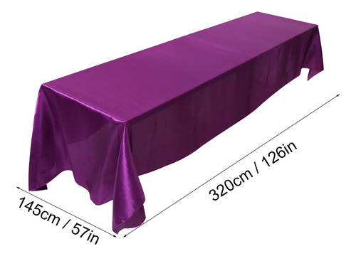 Mantel Rectangular Para Mesa De Banquete, 145 X 320 Cm, Colo