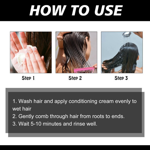 Crema Capilar De Queratina Para Reparar El Cabello Dañado