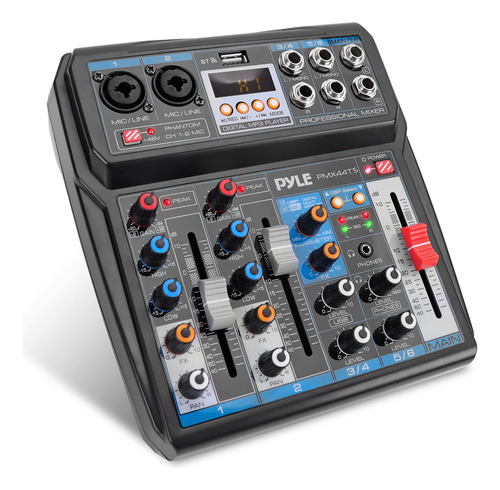 Pyle Mezclador De Audio Profesional Inalambrico Dj Pmx44t.5