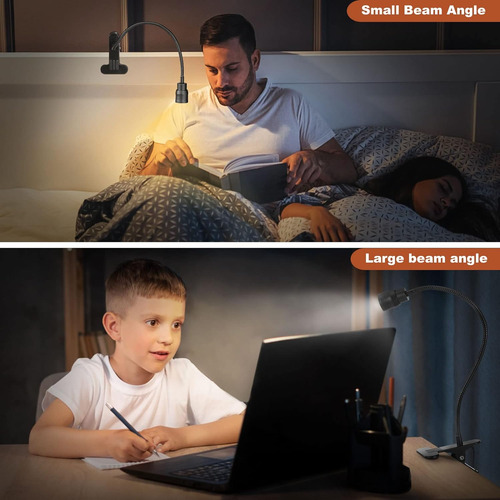 Luz De Lectura Usb Flexible Ajustable Para Cama O Escritorio
