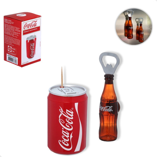 Abridor Garrafa Coca Cola Decorativo Com Imã + Paliteiro
