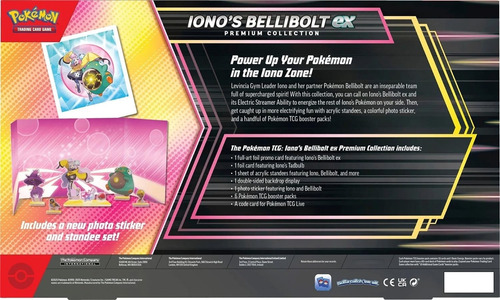 Pokémon Tcg: Iono's Bellibolt Ex Premium Collection Journey Journey Together Inglés