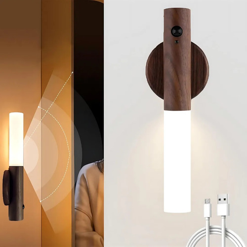 Aplique Magnético Led Con Carga Usb Y Sensor De Movimiento