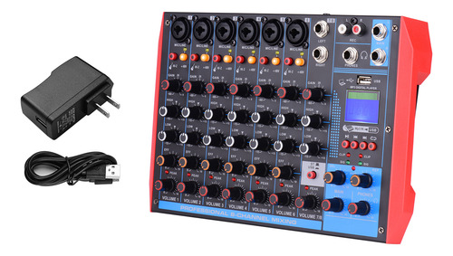 Consola De Mezclas Consola De Audio Portátil Ag-8 De 8 Canal