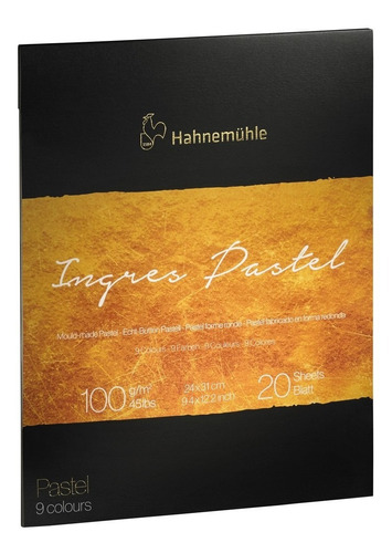 Bloco Hahnemuhle Collection Ingres Pastel Cores 24x31 20fls