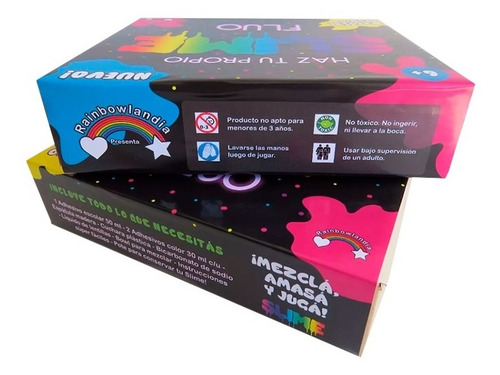 Fábrica Kit Para Hacer Slime Flúo Fórmula Fácil Y No Tóxica