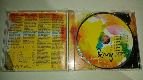 Benny - Llueve Luz Cd 2003 Wea (Usado)