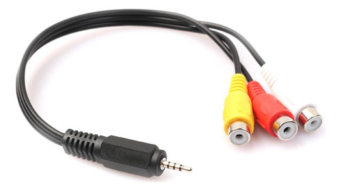 Cable De Audio Y Vídeo Estéreo J De 2,5 Mm Av Macho A 3rca H