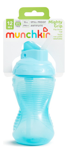 Vaso Entrenador Munchkin Pitillo Retráctil 10 Oz Azul