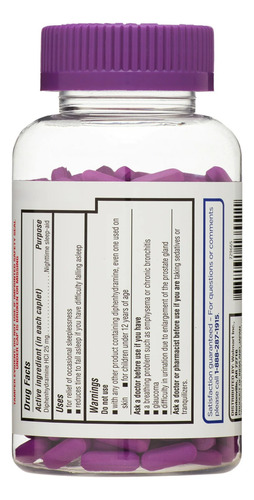 Equate Sleep Aid Ayuda Para Domir 25 Mg Con 365 Tabletas