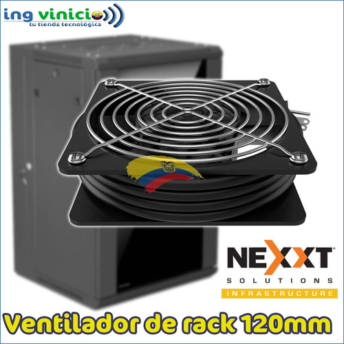 Ventilador Nexxt Para Rack 110v - 220v 120x120mm Cable 1mts