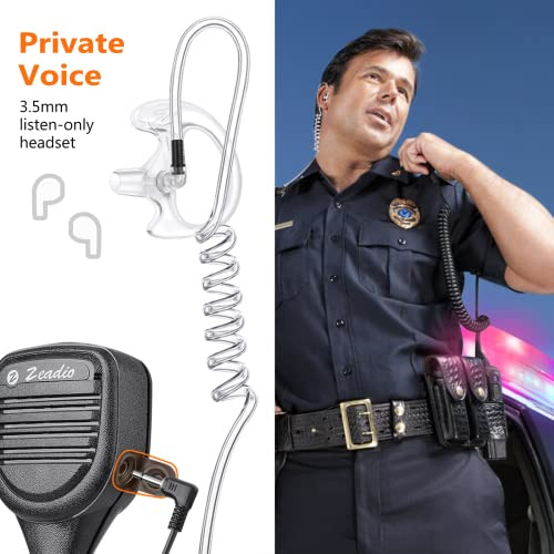Zeadio Auricular De Vigilancia Para Escuchar Solamente Con R