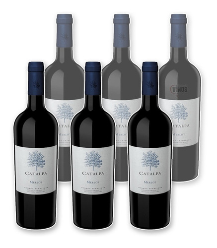 Vino Catalpa Merlot Atamisque 750ml Caja X6