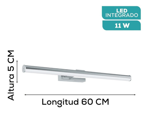 Luminaria Exterior Vadumi Led, 11w 1350lm L 600 H50 A125