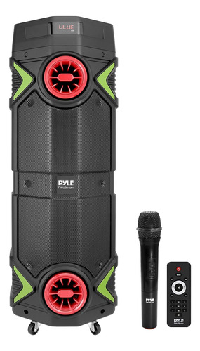 Pyle Altavoz Pa Bluetooth Portátil  400 W Dual 8 Pulgadas R