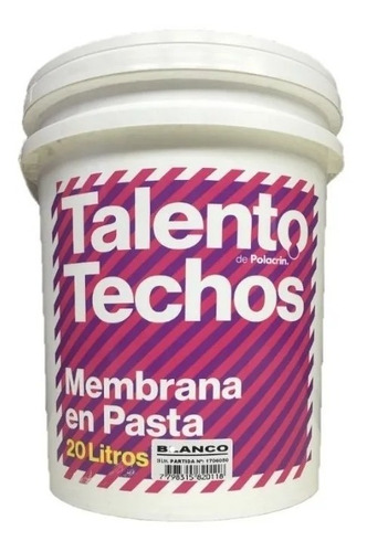 Membrana En Pasta Talento Polacrin 10 Lts Colornet