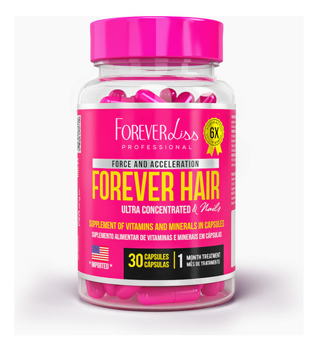 Forever Hair Crescimento Capilar Tratamento 30 Dias