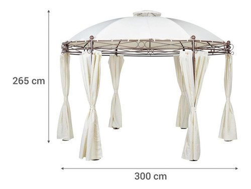Imagen 2 de 6 de Toldo Pergola Con Cortinas 3.5 X 3.5 Mt Elegante