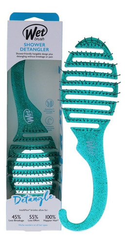 Cepillo Para Cabello Wetbrush Shower Detangler celeste
