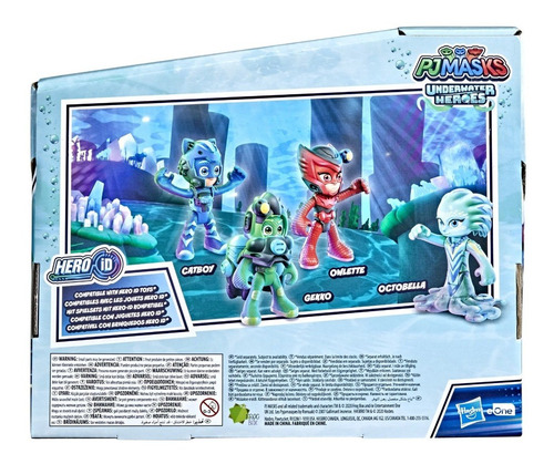 Pj Masks Underwater Heroes Juguete Catboy Gekko Owlette