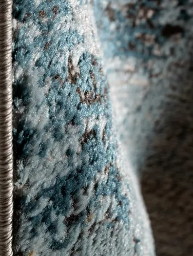 Alfombra Para Living Azul Moderna 290 X 200 Cm Mihran +