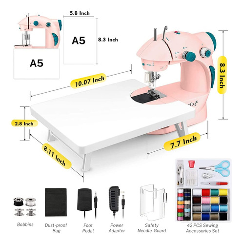 Máquina De Coser Magicfly Mini Para Principiantes, Máquina