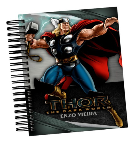 Agenda Escolar A5 Tema Thor Personalize Com Nome