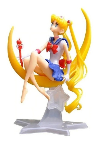 Figura Sailor Moon Con Báculo Figura Serena Tsukino