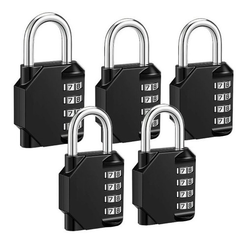 Pack X5 Candado De Seguridad Candados Con Clave Numerico 860