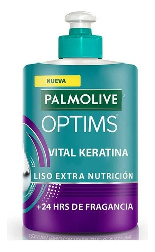 6 Pza Crema Para Peinar Palmolive Optims Liso Extra Nutrició