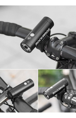 Farol Rockbros 800 Com Usb Recarregável Com Suporte