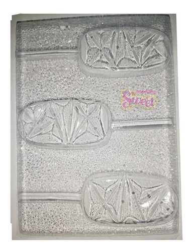 Molde Paleta Tipo Magnum Diamante Chocolate Jabon Geometrica