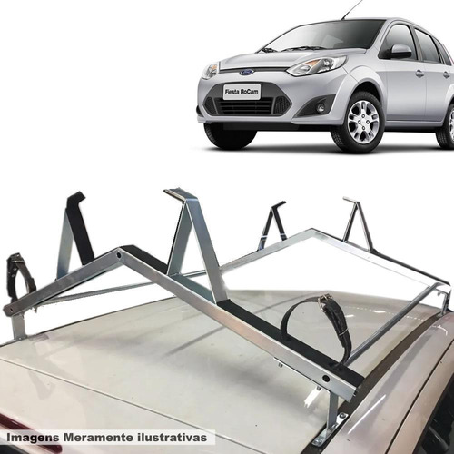 Rack Teto Suporte Porta Escadas Ford Fiesta Todos Modelos