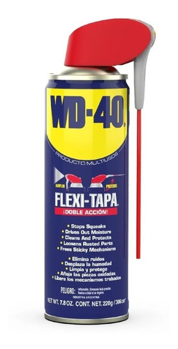 Imagen 1 de 1 de Wd-40® -lubricante Multiuso En Aerosol Flexitapa - 220g