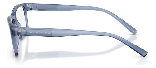 Lentes Anteojos De Vista Armazón Armani Exchange Ax3115 Color Azul Claro Talle Xl