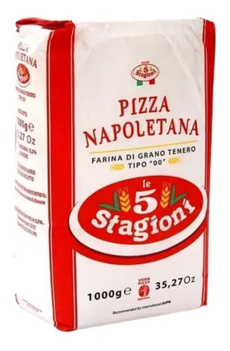 Farinha De Trigo Italiana 00 Le 5 Stagioni Napoletana 1kg